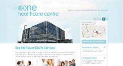 Desktop Screenshot of onehealthcarecentre.com