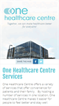 Mobile Screenshot of onehealthcarecentre.com