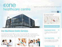 Tablet Screenshot of onehealthcarecentre.com